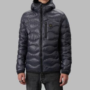BLAUER - Piumino Uomo Leggero ad Onde Terence Grigio
