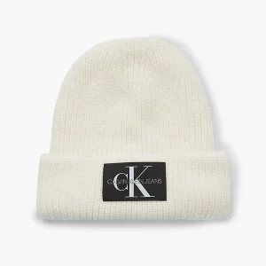 CALVIN KLEIN - Berretto in Misto Lana Bianco