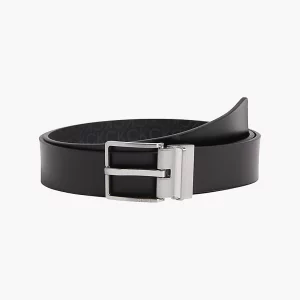 CALVIN KLEIN - Cintura con Logo Double-Face Riciclata