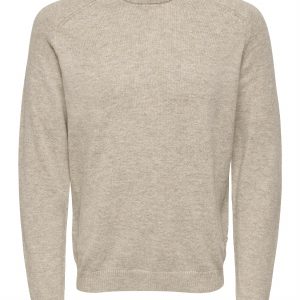 ONLY & SONS - Maglione a Maglia Uomo Beige