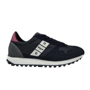 Blauer - Scarpe Uomo in camoscio e tessuto f2dawson02 Nero