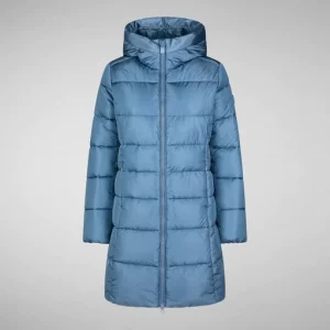 SAVE THE DUCK - Cappotto Donna Taylor Hooded Puffer Coronet Blue