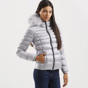 REFRIGIWEAR - Mead Fur Jacket Donna Argento