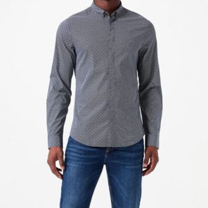 Armani Exchange - Camicia in popeline di cotone stretch
