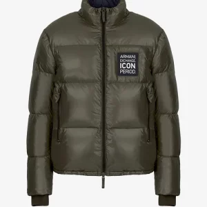 ARMANI EXCHANGE - Piumino Uomo Fullzip Icon Period Verde
