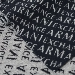 Armani Exchange - Sciarpa in tessuto Blu