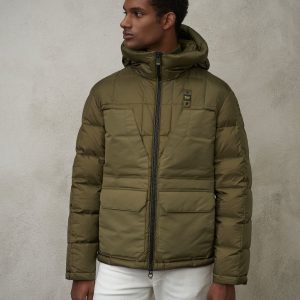 BLAUER - Piumino Multitasche Xavier Verde Scuro