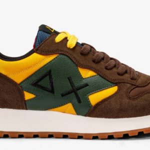 SUN 68 - Scarpe Uomo Jaki Bicolor Giallo/Marrone