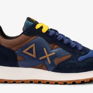 SUN 68 - Scarpe Uomo Jaki Bicolor Marrone/Navy Blue