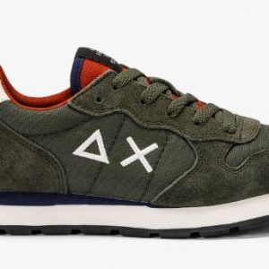 SUN 68 - Scarpe Boy's Tom Solid (Teen) Militare Scuro