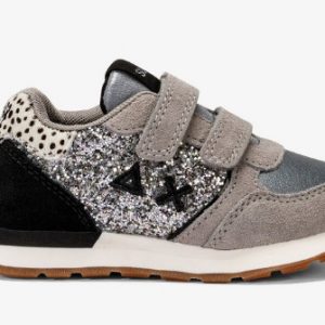 SUN 68 - Scarpe Girl's Kelly Big Glitter (Baby) Argento