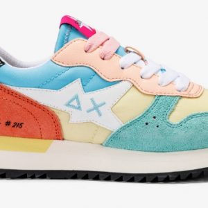 SUN 68 - Scarpe Donna Stargirl Multicolor Giallo Limone/Acqua