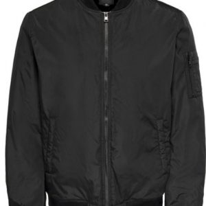 ONLY & SONS - Bomber Uomo Onsoliver Linen JKT Nero