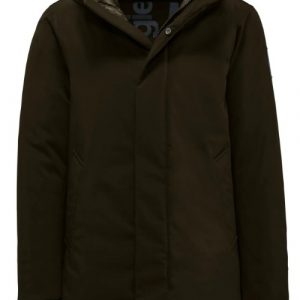 BOMBOOGIE - Giaccone Uomo Aberdeen Thermal Jacket con Imbottitura Riciclata Marrone Scuro