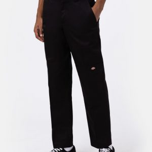 DICKIES - Pantaloni Slim a Gamba Dritta Double Knee Nero