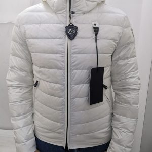 BLAUER - Piumino Corto con Cappuccio Uomo Bianco