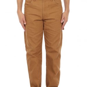DICKIES - Pantaloni da Carpentiere in Tela di Cotone Marrone