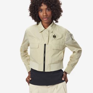 BLAUER - Giacchino Corto Violet Beige