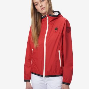 BLAUER - Giacca a Vento Donna Nastrata Willow Rossa