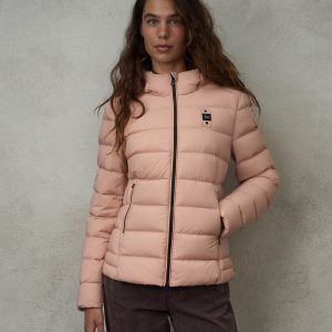 BLAUER - Piumino in Nylon Opaco Dania Rosa Pallido
