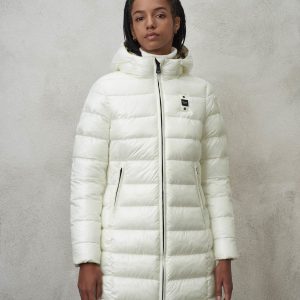 BLAUER - Piumino Lungo Imbottitura Eco Adelaide Bianco