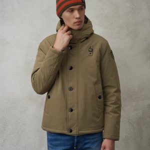 BLAUER -  Giacca Uomo Neoprene Imbottita Andrew Verde Scuro
