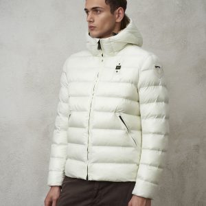 BLAUER - Piumino Uomo in Nylon Eco Adams Bianco