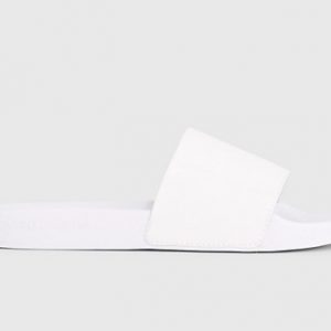 CALVIN KLEIN - Ciabatte Con Logo In Materiale Riciclato Bianco