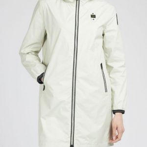 BLAUER - Giacca a Vento Lunga Donna Bianca