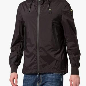 BLAUER - Giacca a Vento Sfoderata in Nylon Nera