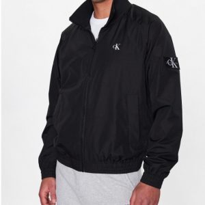 CALVIN KLEIN JEANS - Giacca Con Zip Integrale In Poliestere Riciclato Nero