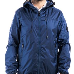 KEJO - Giubbotto Uomo Kway Blue Navy