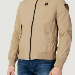 BLAUER - Bomber in Nylon Stretch Maverick Marrone