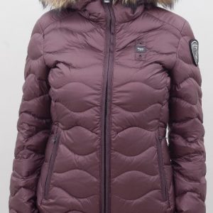 BLAUER - Piumino Corto Imbottito Piuma Aldie Viola