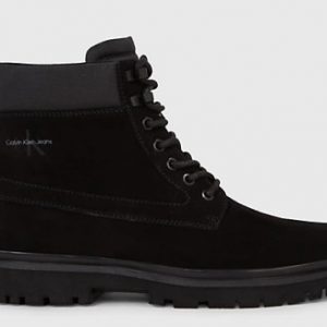 CALVIN KLEIN JEANS - Stivaletti Uomo in Camoscio Neri