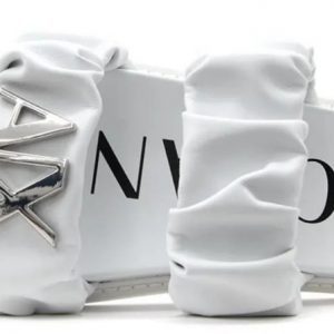ARMANI EXCHANGE - Sandali flat in eco-nappa con fasce elastiche Bianco