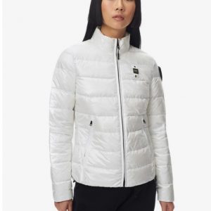 BLAUER - Piumino Donna in Nylon Lucidio Ella Bianco