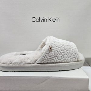 CALVIN KLEIN - Sandali Donna Slipper Flatform Bianchi
