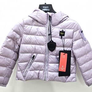 BLAUER - Giubbino Kids in nylon con cappuccio e imbottitura in ovatta Viola