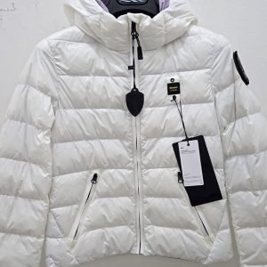 BLAUER - Giubbino Teen in nylon con cappuccio e imbottitura in ovatta Bianco