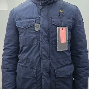 BLAUER - Twill Cotton Field Jacket Uomo Damon Blue
