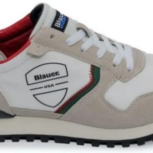 BLAUER - Scarpe Uomo Dixon 01/NYS Bianco/Rosso/Verde