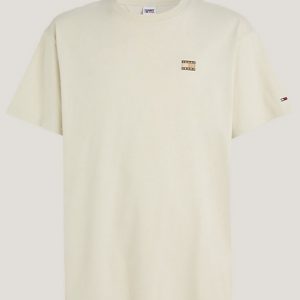 TOMMY HILFIGER - T-Shirt Essential Relaxed Fit con Distintivo Newsprint
