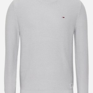 TOMMY HILFIGER - Pullover Uomo Structured Silver Grey