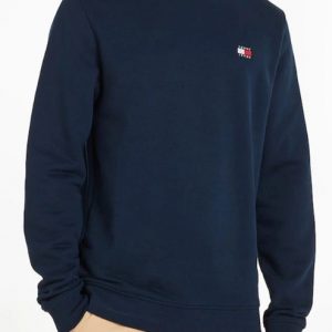 TOMMY HILFIGER - Felpa Uomo Reg Badge Equipaggio Blue