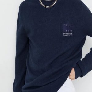 TOMMY HILFIGER - Maglione Uomo Blu Navy