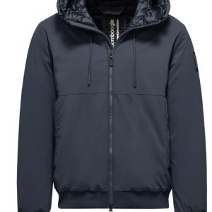 BOMBOOGIE - Bomber Uomo Imbottito con Cappuccio Poseidon Blue