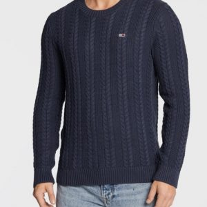 TOMMY HILFIGER - Maglione Cable Uomo Blu Navy