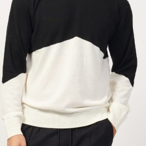 ARMANI EXCHANGE - Pullover Uomo Nero/Bianco