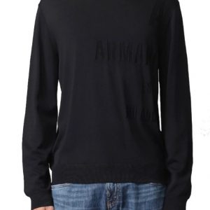ARMANI EXCHANGE - Maglione Uomo in Misto Viscosa Nero